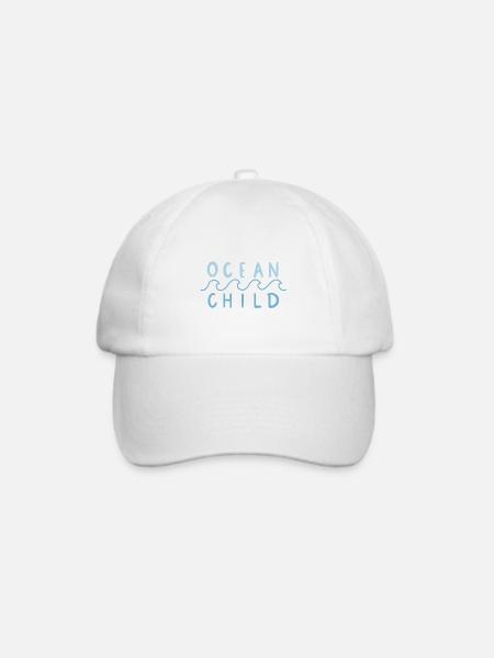 Ocean child - Baseballkappe - Weiß/Weiß