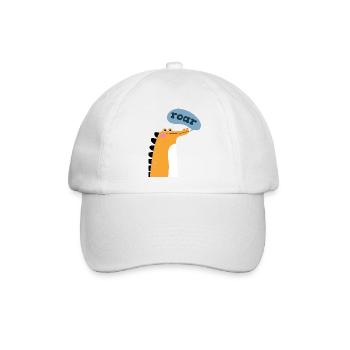 Krokodil Kroko - Baseballkappe - Weiß/Weiß - Vorne
