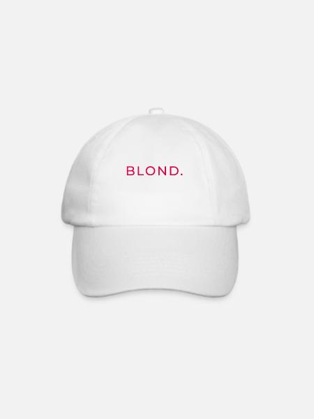blond - Baseballkappe - Weiß/Weiß