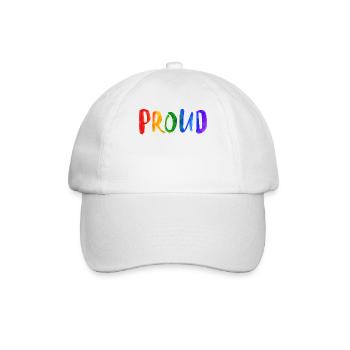 Stolz Gay Schwul Lgbt Regenbogen Ehe Toleranz Csd - Baseballkappe - Weiß/Weiß - Vorne