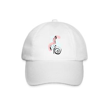 Abstrakte geometrische Formen & Shapes - Baseballkappe - Weiß/Weiß - Vorne