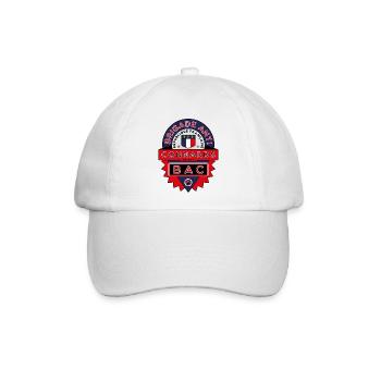 BAC Anti-Arschlöcher - T-Shirt Geschenk - Baseballkappe - Weiß/Weiß - Vorne