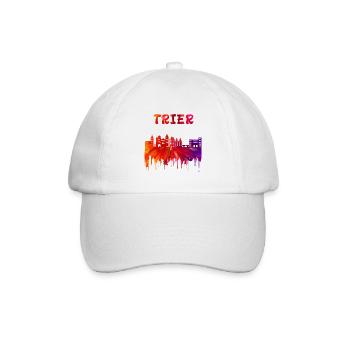 Trier Syline Design / Geschenkidee - Baseballkappe - Weiß/Weiß - Vorne