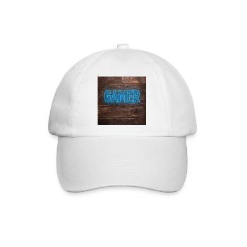 Gamer - Baseballkappe - Weiß/Weiß - Vorne