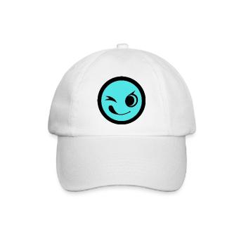 Emoticon - Baseballkappe - Weiß/Weiß - Vorne