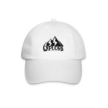 Explore - Baseballkappe - Weiß/Weiß - Vorne