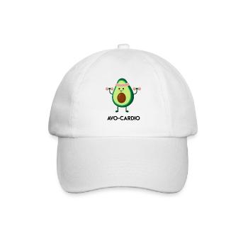 Avocado Fitnessheld - Baseballkappe - Weiß/Weiß - Vorne