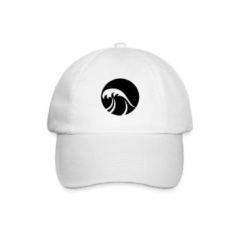 Welle Wellen - Baseballkappe - Weiß/Weiß - Vorne