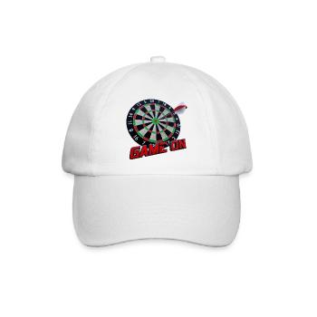Dartscheibe - Bullseye - Game on - Baseballkappe - Weiß/Weiß - Vorne