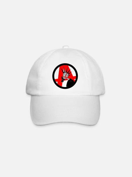 Punk - Baseballkappe - Weiß/Weiß