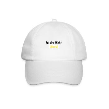 Bei der Wahl: Liberal - Baseballkappe - Weiß/Weiß - Vorne