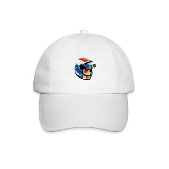 Francois Cevert Helmet - Baseballkappe - Weiß/Weiß - Vorne