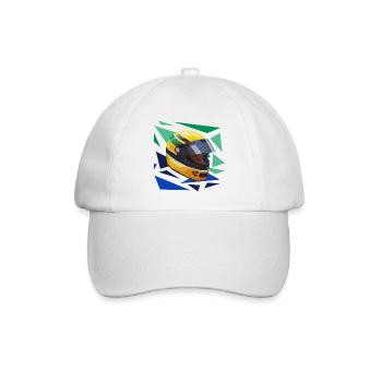 Ayrton Senna do Brasil - Baseballkappe - Weiß/Weiß - Vorne