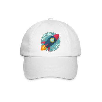 Rakete Moon Patrol Rocket - Baseballkappe - Weiß/Weiß - Vorne