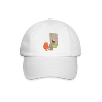 Ginger Cat - Delivery - Baseballkappe - Weiß/Weiß - Vorne