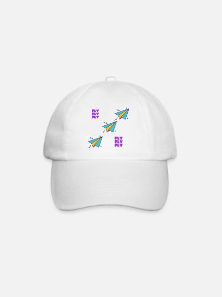 FLIEGE, FLIEGE, FLIEGE - Baseballkappe - Weiß/Weiß