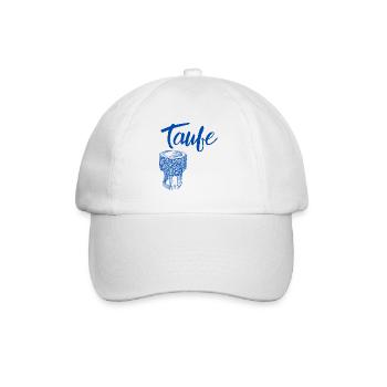 Taufe Taufstein symbolisch taufen Gottesdienst - Baseballkappe - Weiß/Weiß - Vorne