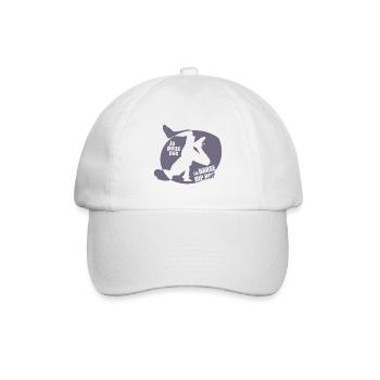 Ich kann nicht Hip Hop Girl Run tanzen - Baseballkappe - Weiß/Weiß - Vorne