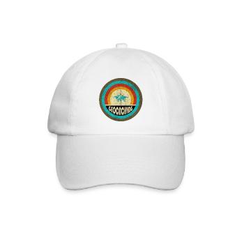 Geocaching Vintage Design - Baseballkappe - Weiß/Weiß - Vorne