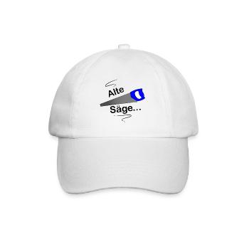 Alte Säge - Baseballkappe - Weiß/Weiß - Vorne