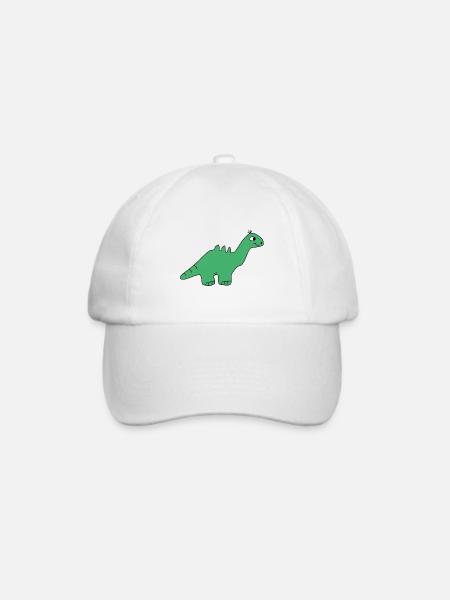 Dino - Baseballkappe - Weiß/Weiß
