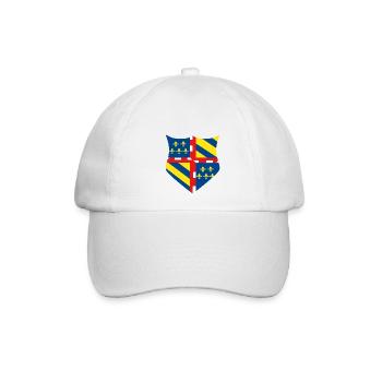 Wappen von Burgund - Baseballkappe - Weiß/Weiß - Vorne