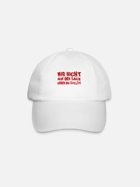 nerv mich nicht - Baseballkappe - Weiß/Weiß