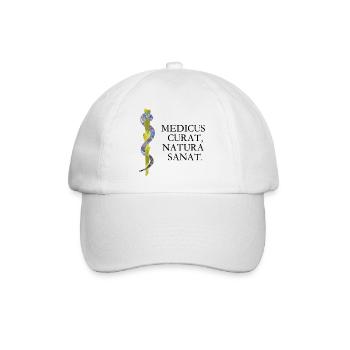 behandeln möge der doktor heilen möge die schwarz - Baseballkappe - Weiß/Weiß - Vorne
