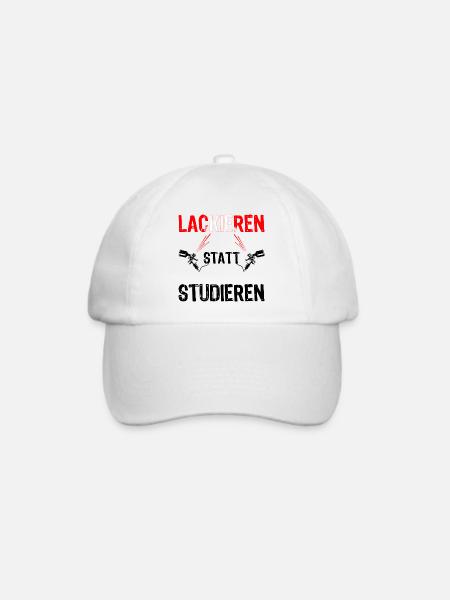 Lackierer Maler und Lackierer Designs Beruf Spruch - Baseballkappe - Weiß/Weiß