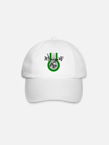Minigolf Pro | minigolfen - Baseballkappe - Weiß/Weiß