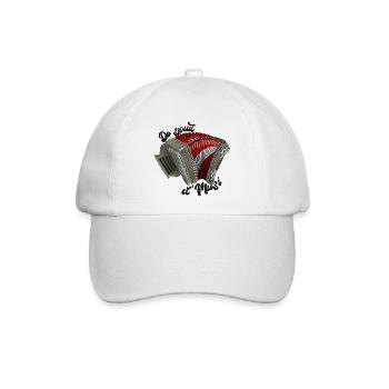 Do spuit d'Musi | ZiachON! - Baseballkappe - Weiß/Weiß - Vorne