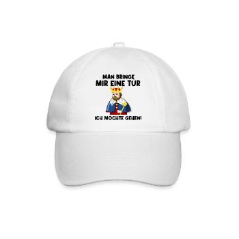 Man bringe mir eine Tür - Baseballkappe - Weiß/Weiß - Vorne