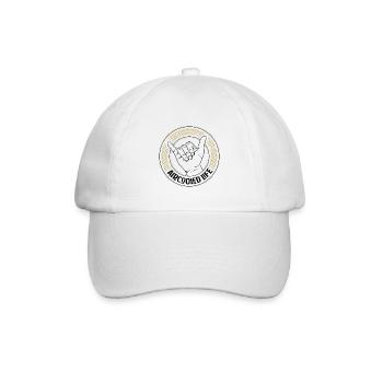 Luftgekühlte Vdub Gruß / Shaka Welle - Aircooled - Baseballkappe - Weiß/Weiß - Vorne