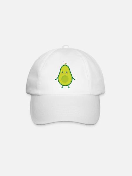 Avocado (Avocado Mann) - Baseballkappe - Weiß/Weiß