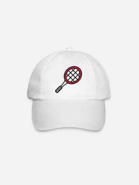 Tennisschläger - Baseballkappe - Weiß/Weiß