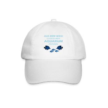 Aquarium Aquarianer - Baseballkappe - Weiß/Weiß - Vorne