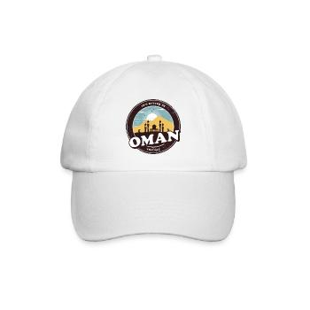Oman Vintage Moschee Design - Baseballkappe - Weiß/Weiß - Vorne