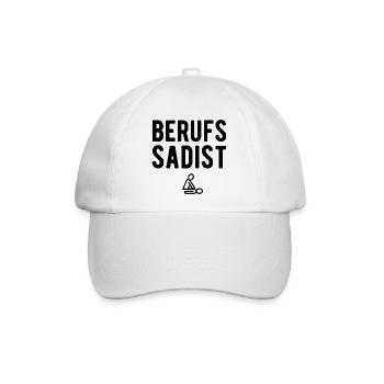Berufssadist | Physiotherapeut Beruf Geschenkideen - Baseballkappe - Weiß/Weiß - Vorne