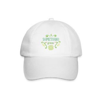 etwas grünes - Baseballkappe - Weiß/Weiß - Vorne