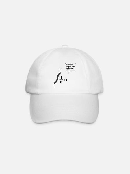 I've tried to integrate myself. Doesn't work. - Baseballkappe - Weiß/Weiß