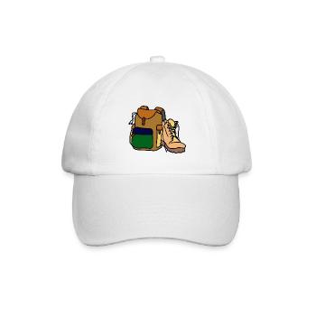 Wanderer /Trail / Trek - Baseballkappe - Weiß/Weiß - Vorne