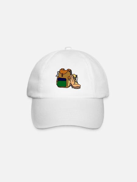 Wanderer /Trail / Trek - Baseballkappe - Weiß/Weiß