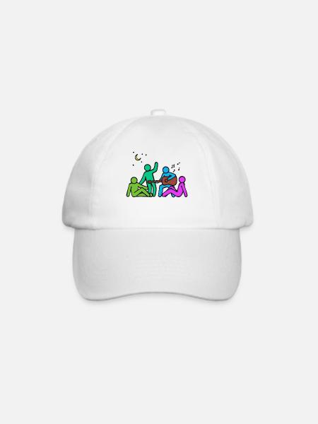 Beste Freunde Kumpel Freundschaft - Baseballkappe - Weiß/Weiß