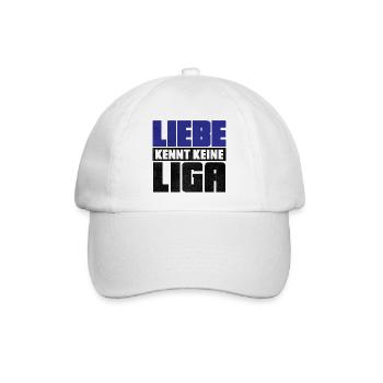 LIEBE KENNT KEINE LIGA | 2.Liga Absteiger Shirt - Baseballkappe - Weiß/Weiß - Vorne