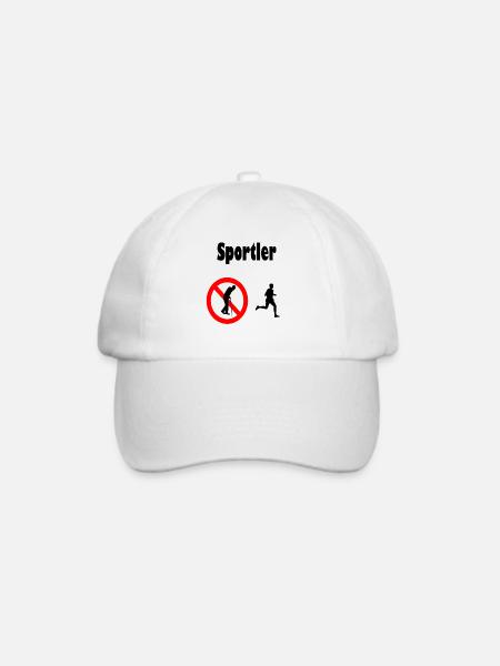 Sportler - Baseballkappe - Weiß/Weiß