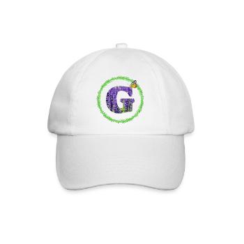 lavendel g - Baseballkappe - Weiß/Weiß - Vorne