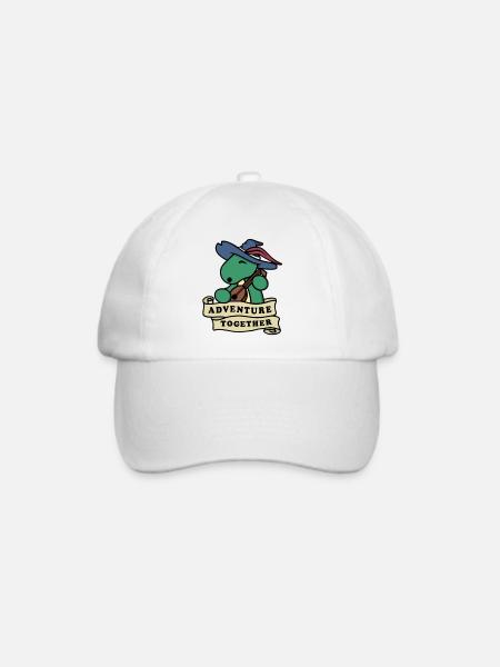 Abenteuer Zusammen - Baseballkappe - Weiß/Weiß