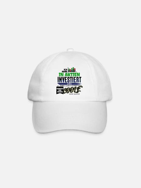 Börse Investieren Finanzen Statement - Baseballkappe - Weiß/Weiß