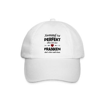 Wir aus Franken - Baseballkappe - Weiß/Weiß - Vorne