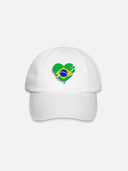 Brasilien - Brasilien - Baseballkappe - Weiß/Weiß